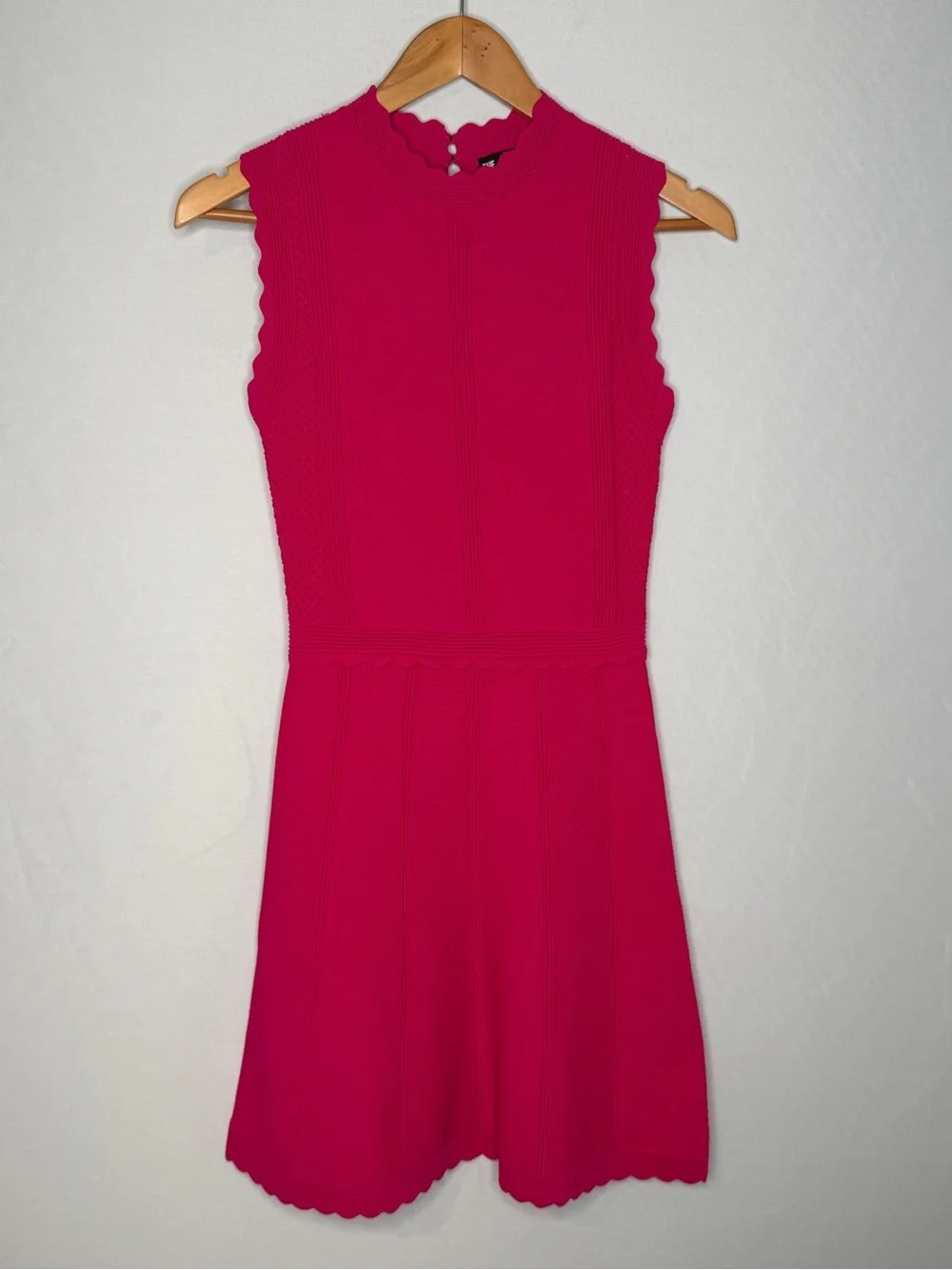NWT! The Kooples Pink Mock Neck Knit Mini Dress. Size Medium.